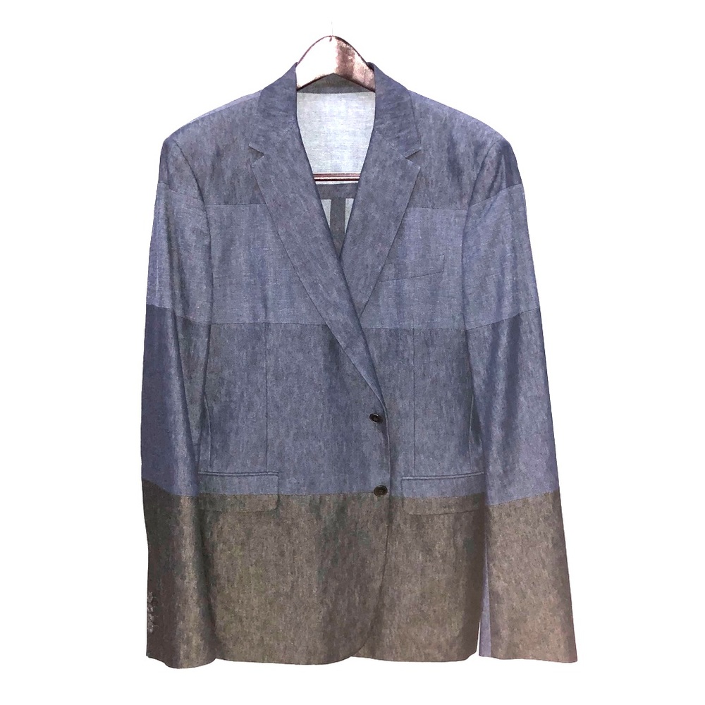 Valentino Colorblock Denim Sport Coat
